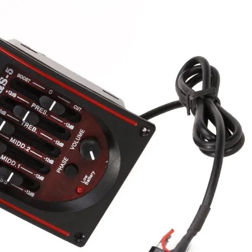 Акустическая гитара предпроводной преампер 5 Диапазонный эквалайзер пьезо