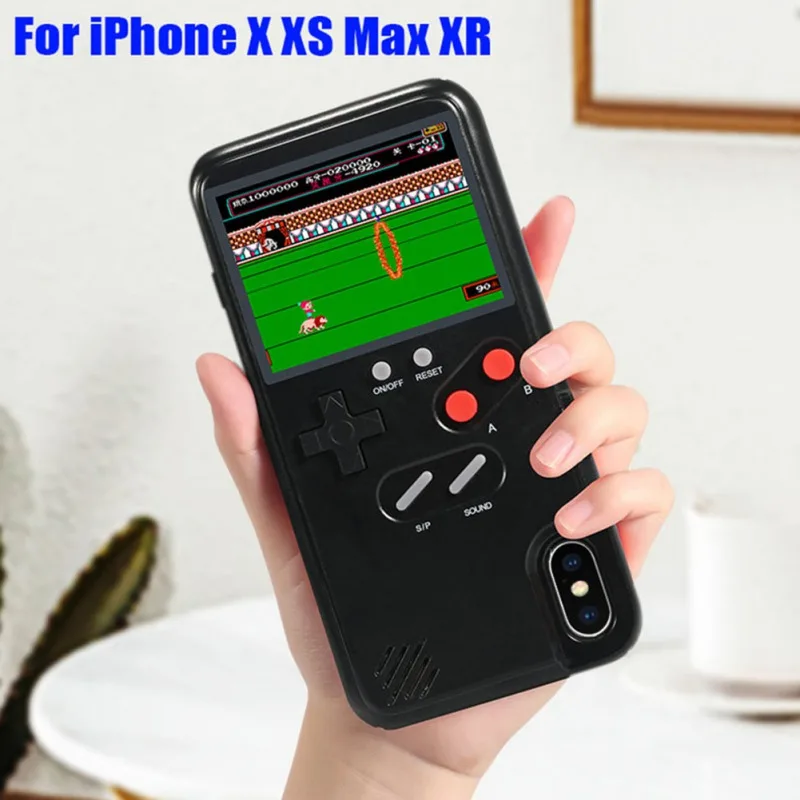 Мягкий чехол для телефона из ТПУ iPhone X XS Max XR 6 7 8 Plus черно белый дисплей 36
