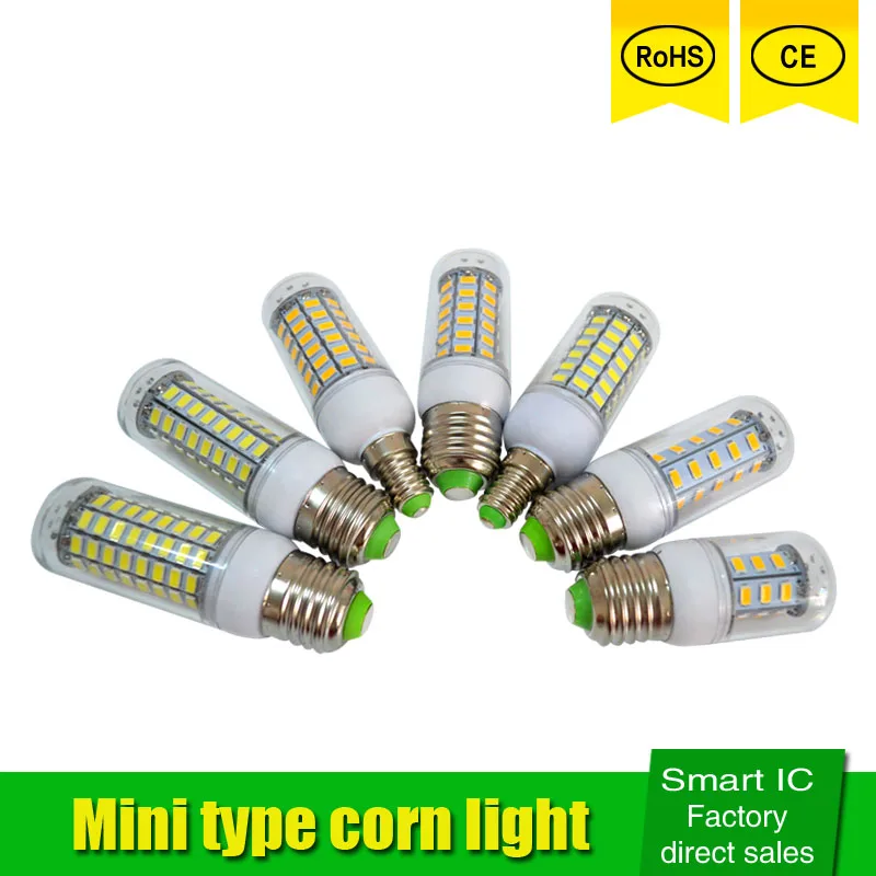 E27 светодиодная кукурузная лампа E14 Светодиодная 220 В SMD 5730 24led 36led 48led 56led 69led Люстра