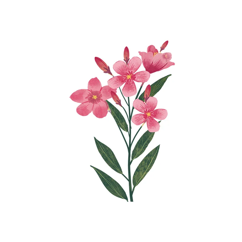 YOJA 15*22.9CM Color Plant Flower Bathroom Toilet Decoration Home Room Wall Sticker T1-1367 | Дом и сад