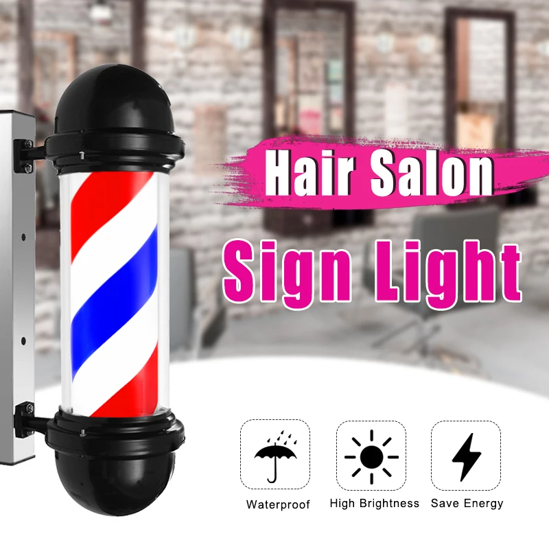 

50x14x22 см Светодиодная подсветка для парикмахерских, водонепроницаемая настенная лампа для парикмахерских, салонов красоты, красная, белая, ...