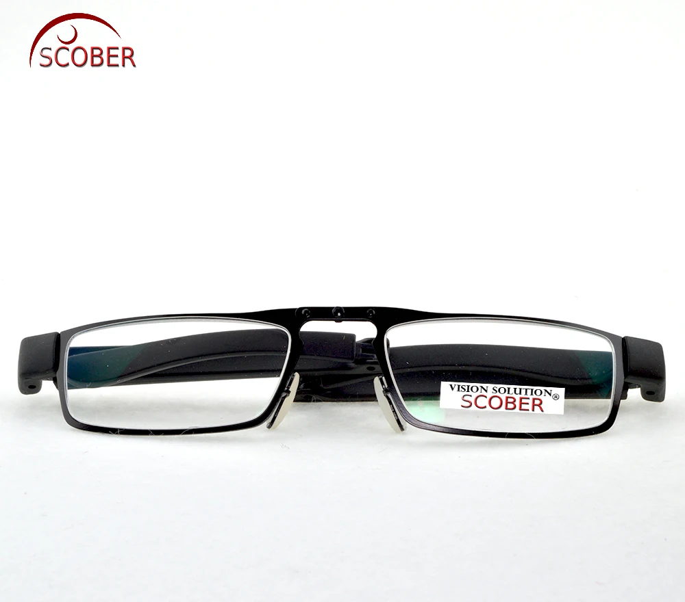 = SCOBER Новый портативный чехол складные очки для чтения Антирадиационный