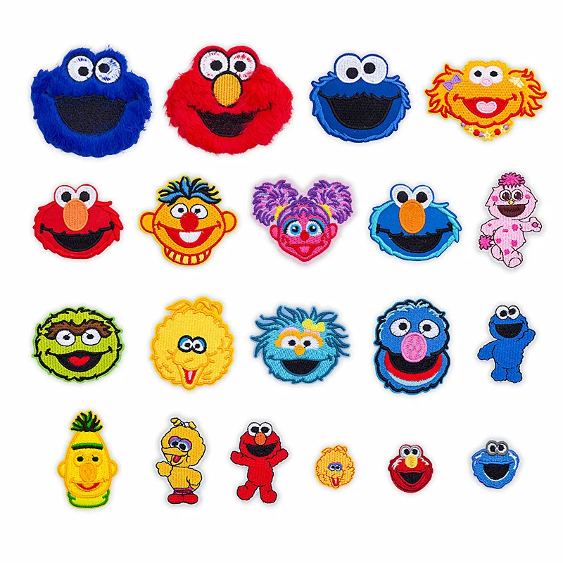 20 шт./компл. случайные милые Мультяшные нашивки вышивка железные наклейки для