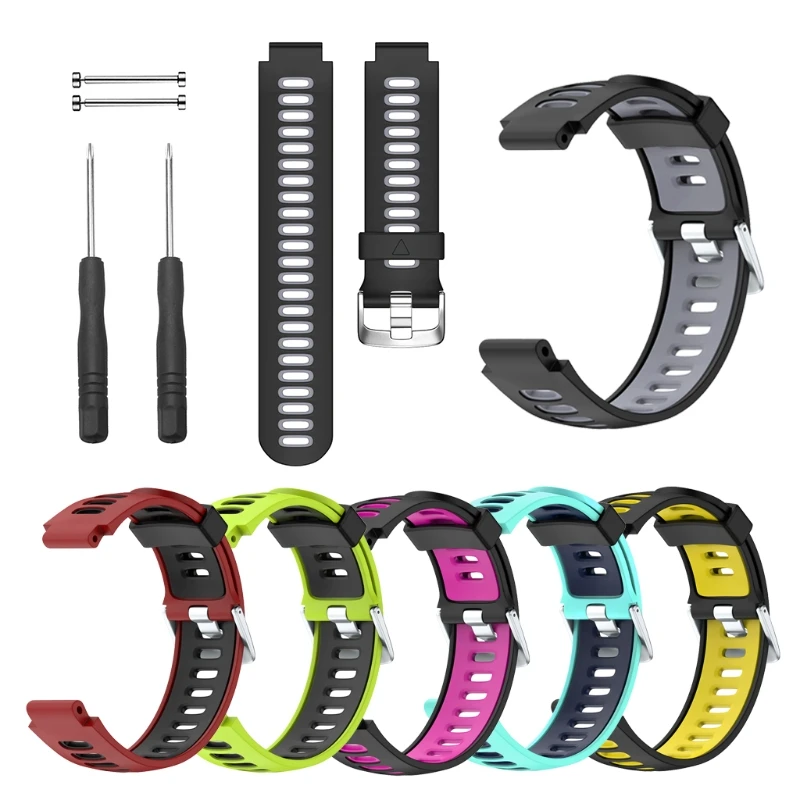 OOTDTY силиконовый сменный ремешок для часов Garmin Forerunner 735XT/220/230/235/620/630 на запястье Смарт Носимых аксессуары