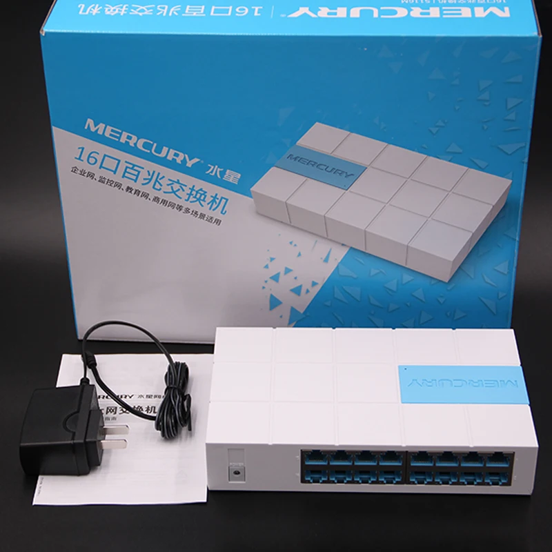 Mercury S116M 10/100 Мбит/с 16 Порты Fast Ethernet LAN RJ45 Vlan сетевой коммутатор Switcher концентратор