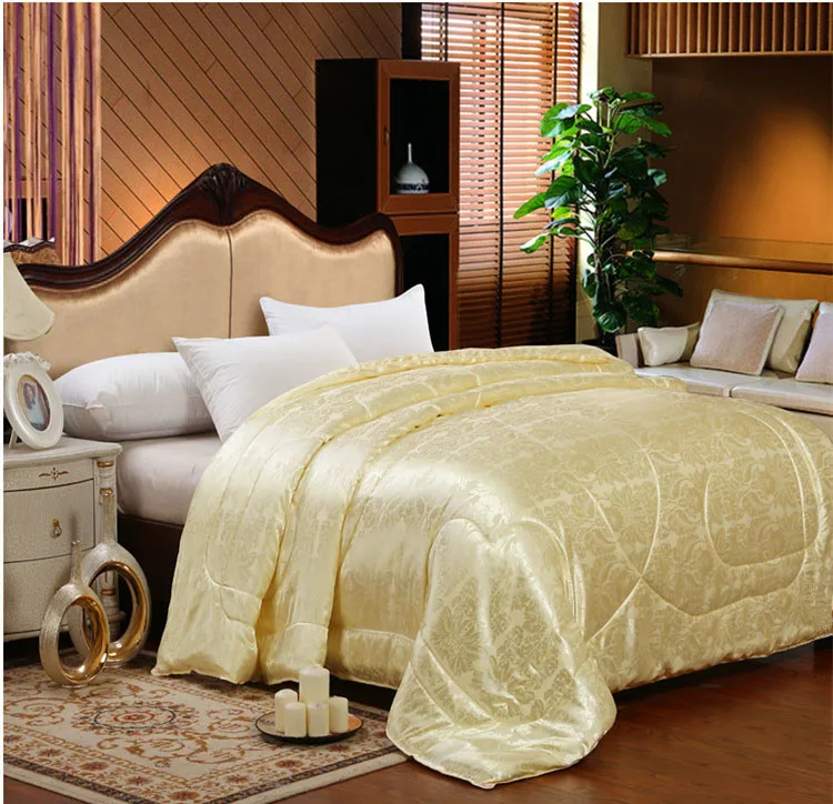 2018 Роскошное Одеяло из натурального шелка тутового шелкопряда хлопчатобумажная