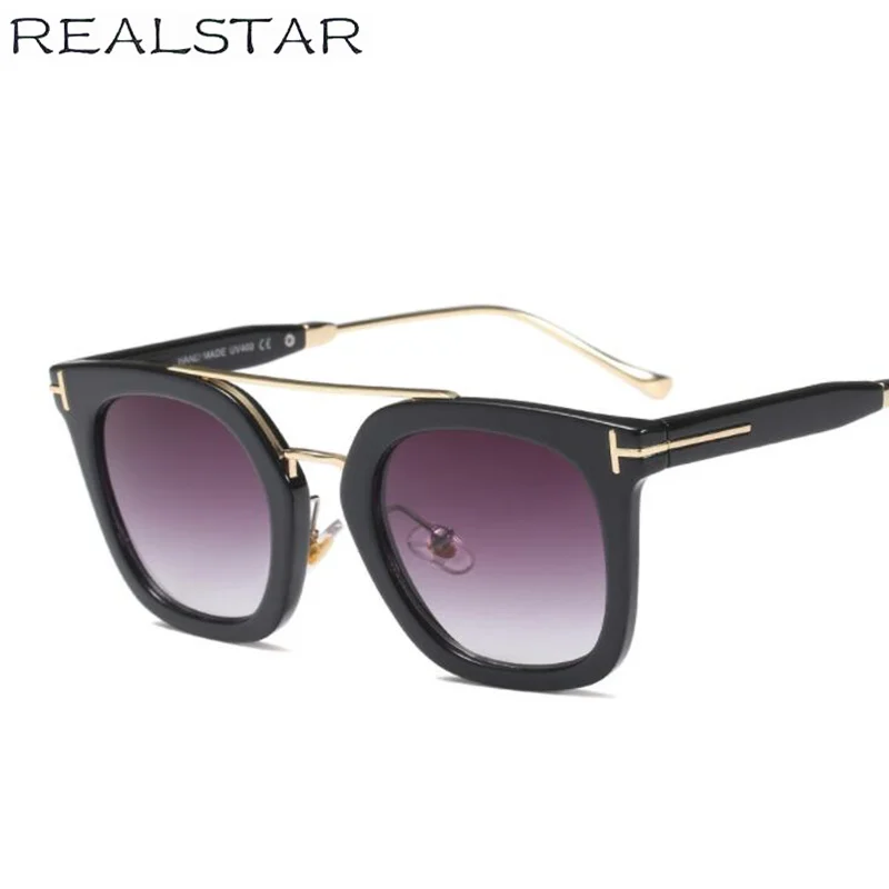 REALSTAR 2018 модный бренд темные очки Tom Для мужчин женщин дизайнерские Винтаж метала
