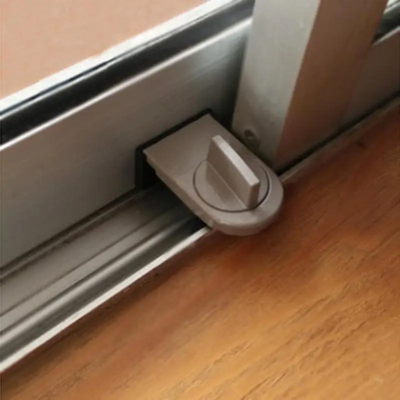 

Sliding Sash Stopper Cabinet Locks Straps Anti-Theft Lock Window Sliding Door Child Security Doors Lock Kids Baby Safety Lock