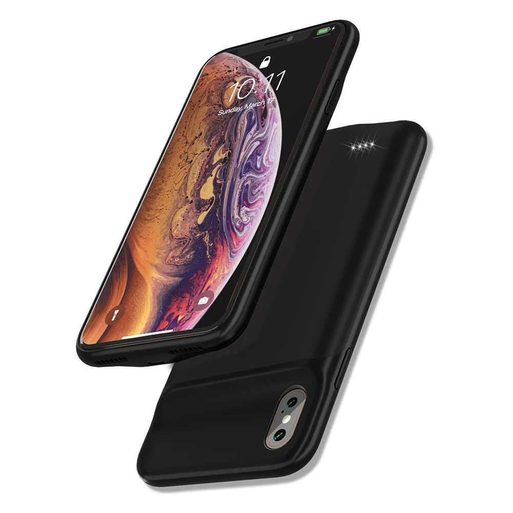 Чехол для аккумулятора XGODY 6500 мАч iphone X XS XMAX тонкий чехол зарядки внешний