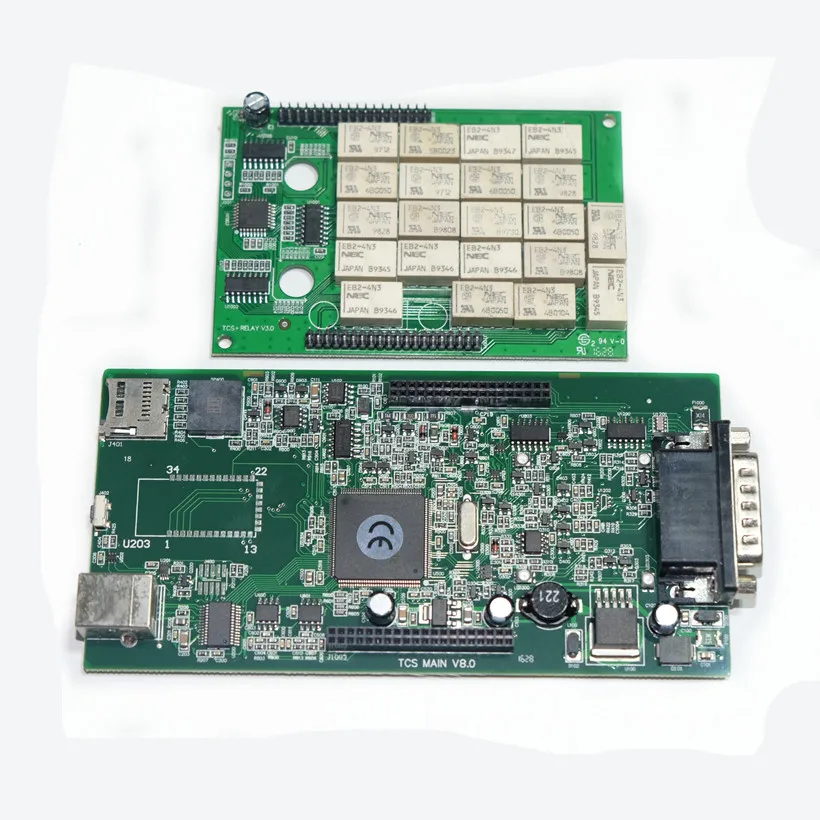 Двойной зеленый PCB OBDIICAT tcs pro Bluetooth 2016 00/2015 03 с keygen OBDII сканер OBD2 автомобили