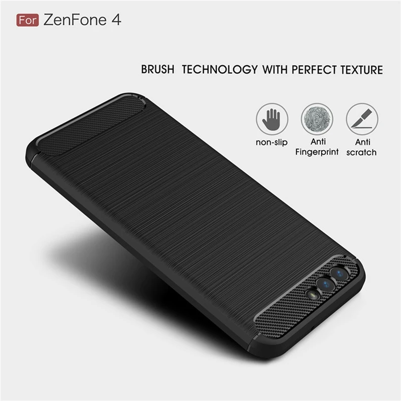 Для Asus Zenfone 4 ZE554KL 5 &quotчехол противоударный мягкий ТПУ матовый прочный резиновый
