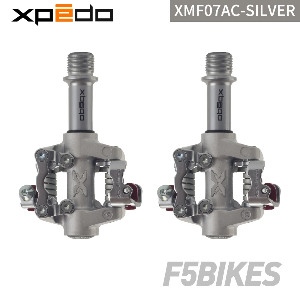 Wellgo Xpedo XMF07AC велосипедные MTB педали подшипники сверхлегкие 289 г педали для горного велосипеда XPD самоблокирующийся клипса - Цвет: Silver