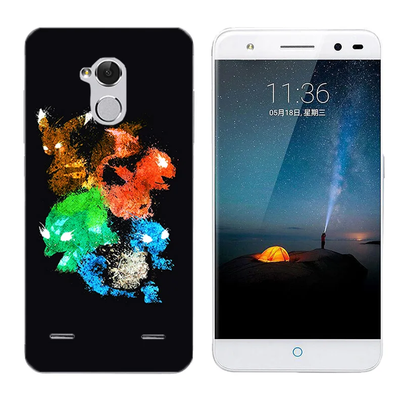5.0&quot for ZTE Blade BA2 V7 Lite Back Cover Soft Silicone Phone Case Character Printing V7Lite Coque Capa |