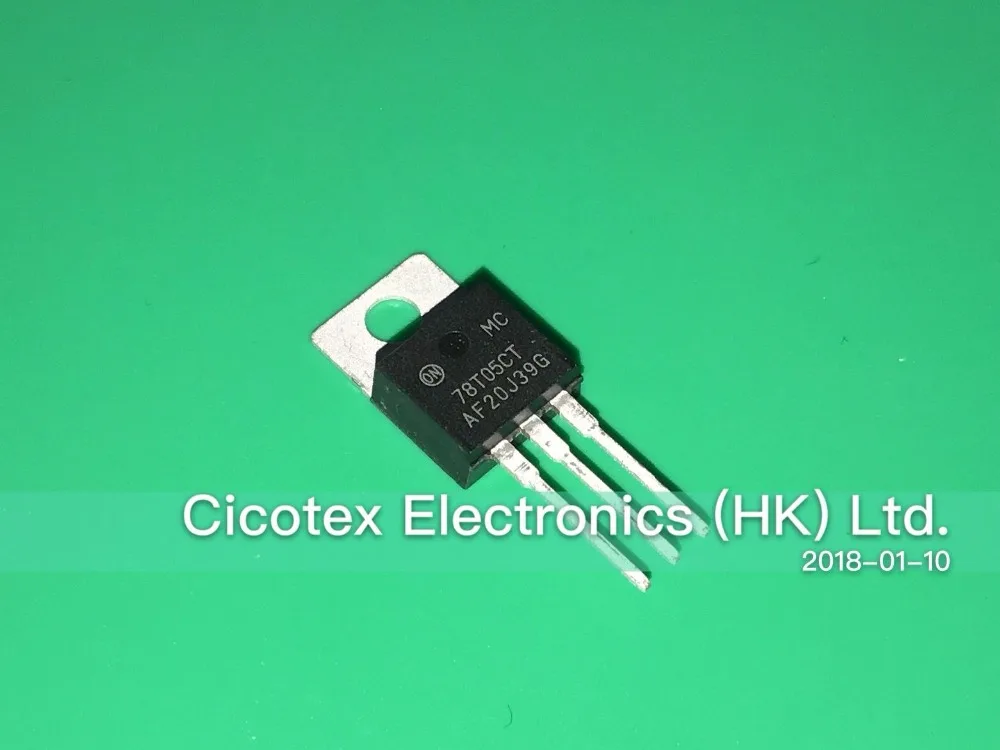 10 шт./лот MC78T05CT TO-220 IC REG LINEAR 5V 3A TO220AB TO220-3 MC 78T05CT