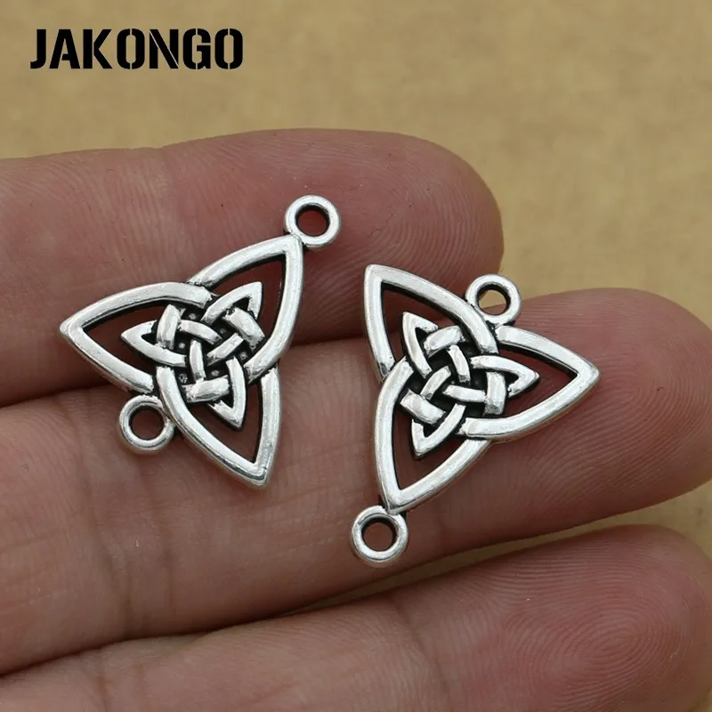 JAKONGO Античная Посеребренная китайский узел разъем для изготовления ювелирных