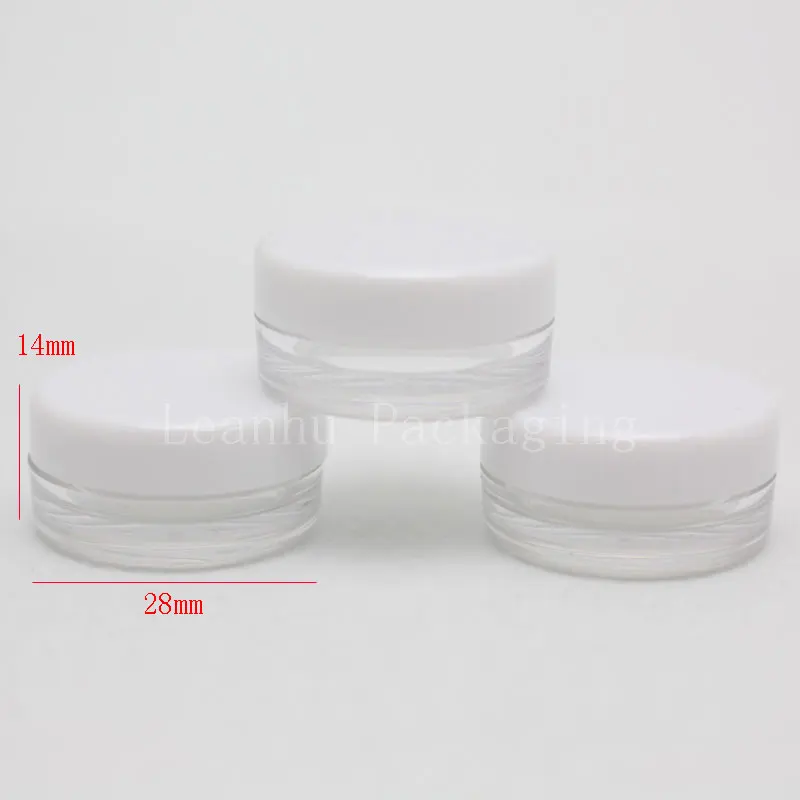 Маленькие пустые косметические жестяные банки 2 г пластиковые для крема упаковка