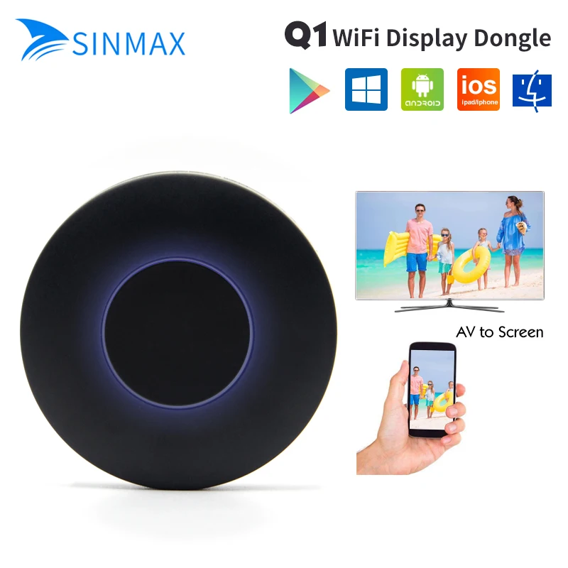 HD + AV выход Q1 Mirroring Dongle wifi Дисплей приемник Android TV stick HDMI USB аудио видео интерфейс VS dab