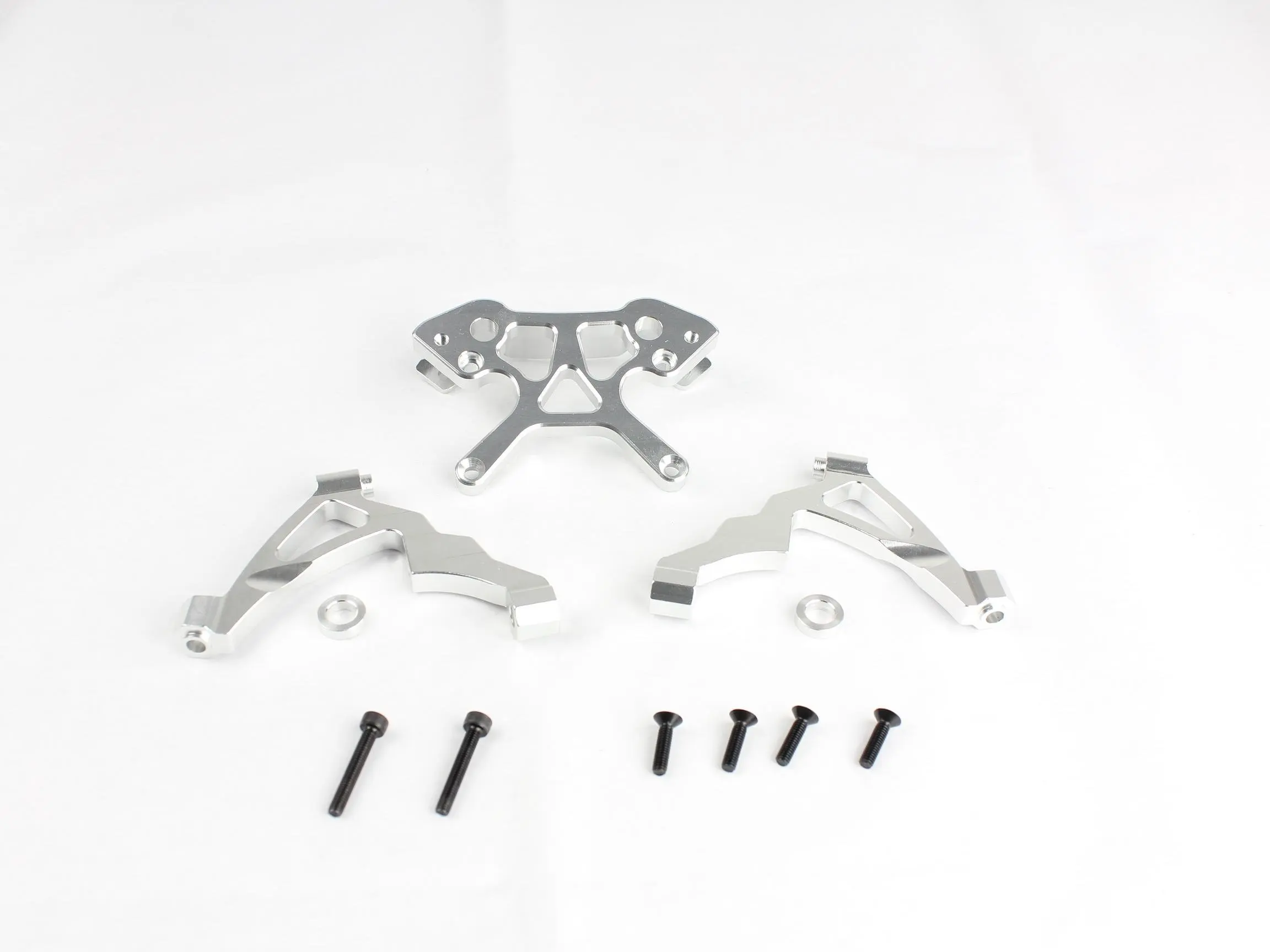 

baja metal head differ diff design silver color shock tower set