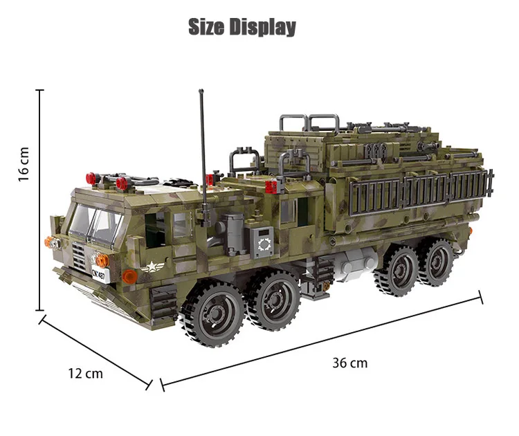 Xingbao WW2 Военная серия тяжелый грузовик модель строительные блоки фигурки Кирпичи