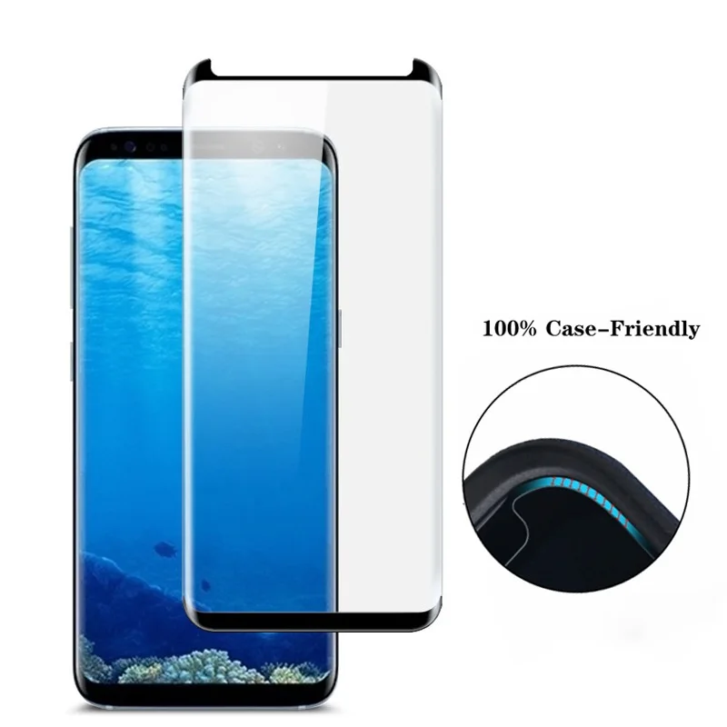 Защитное стекло с изогнутыми краями для Samsung Galaxy S8 S9 Plus Note 9 8 Note8 Note9 S 9|glass for samsung|screen