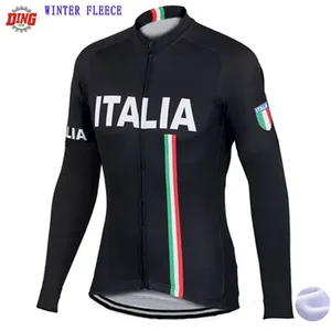Новая итальянская мужская велосипедная Джерси, одежда для велоспорта, одежда для велоспорта, зимняя флисовая и без флиса, черная велосипедная Джерси с длинными рукавами