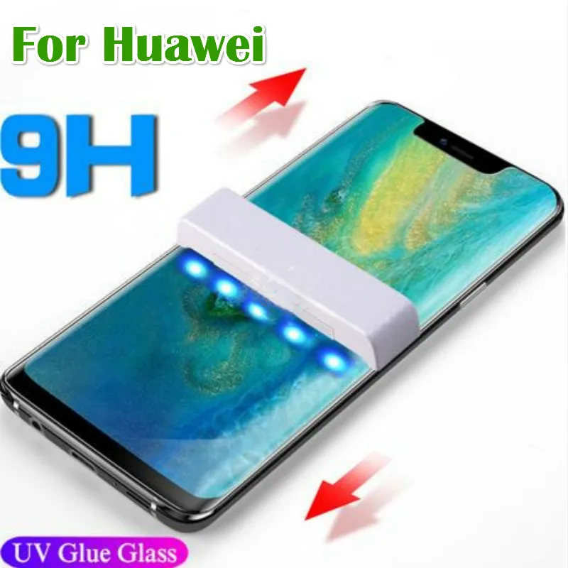 5D УФ нано жидкое Закаленное стекло протектор экрана для huawei Mate20 P20 P30 Pro Lite защитное стекло huawei P20 полная Клеевая Пленка