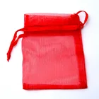 Горячая Распродажа красный органза пакет 13x18 см свадебные ювелирные изделия Упаковочные мешочки хорошие подарочные пакеты 10 шт.лот