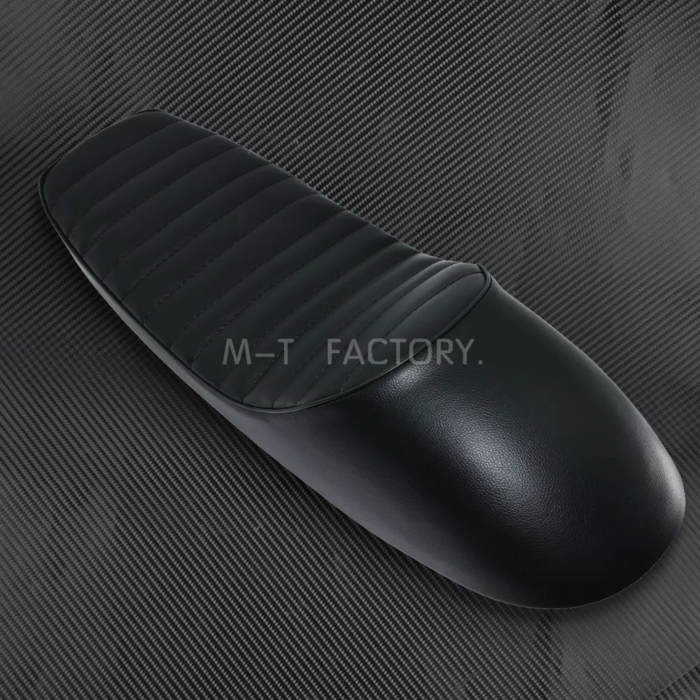 Мотоциклетные детали 62 см винтажное седло для кафе Racer Brat Hump черное/коричневое Honda