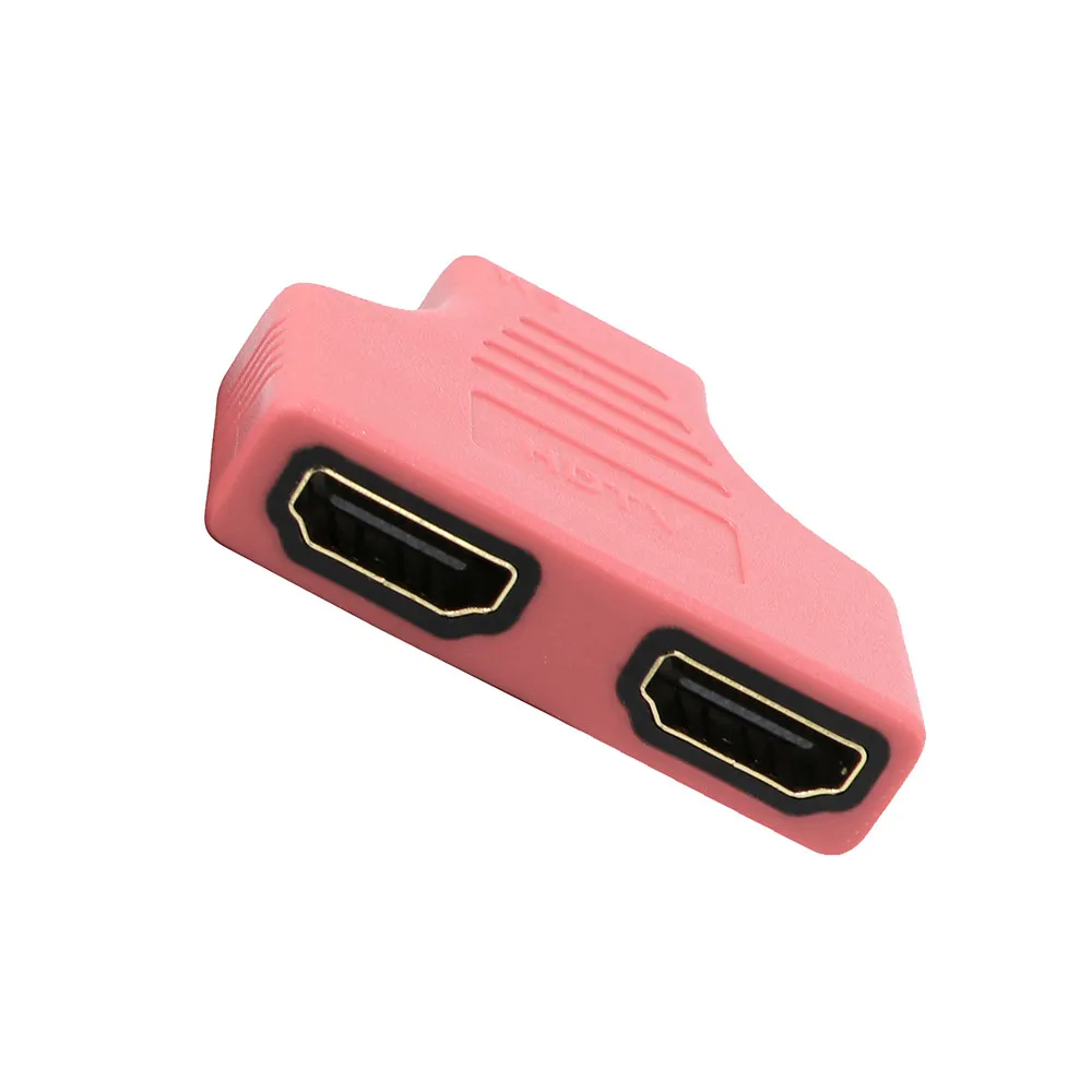 Новый разветвитель 1080P разных цветов HDMI порт штекер на 2 гнезда 1 в Выход адаптер