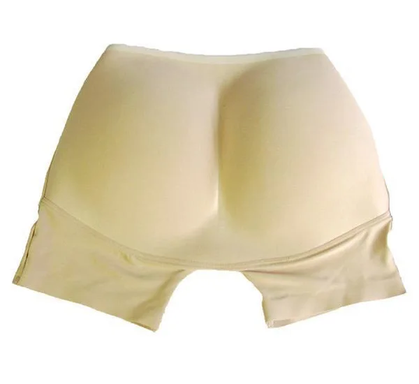 Black sexy girl XL fuller pad pants padded butt hip panty brief padded thicken hip pant beige M L XL full Plump pants for hip
