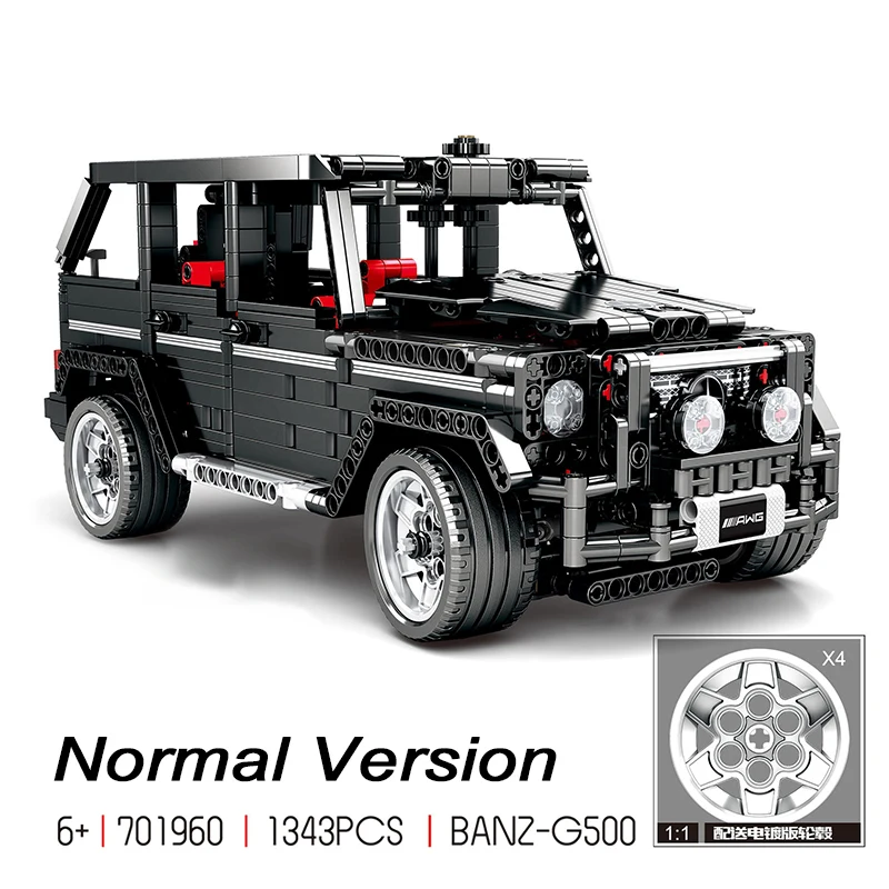 Technic 20100 совместимый Technic MOC 2425 G500 AWD Wagon RC моторы автомобильные наборы строительные блоки кирпичи развивающие игрушки