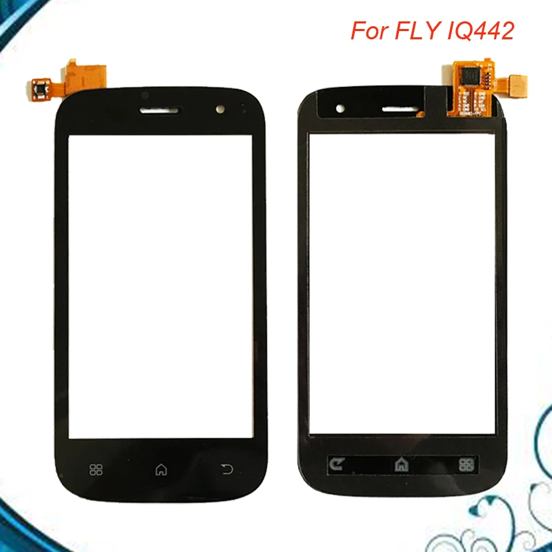 Сенсорный экран для Fly IQ442 IQ 442 Черный сенсорный с цифровым преобразователем