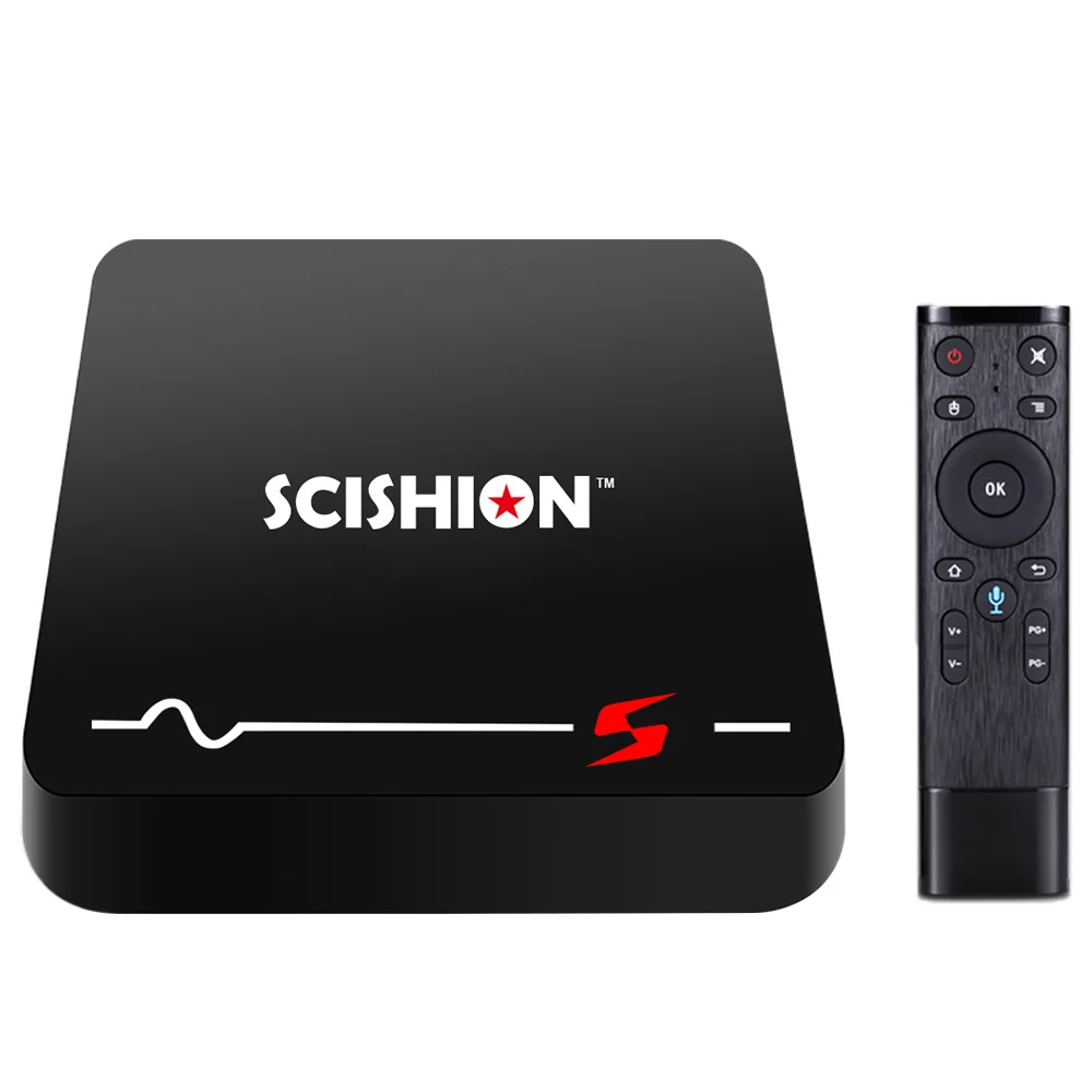 SCISHION Model S TV Box Android 8.1 Voice Remote RK3229 2GB+16GB Smart 2.4G WiFi 100Mbps Support 4K H.265 Media Player | Электроника