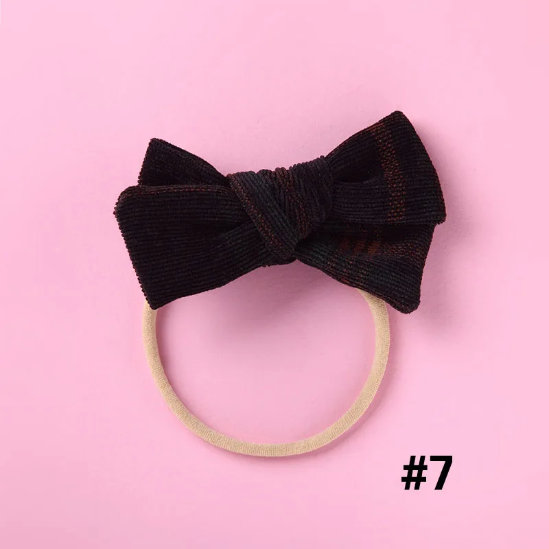 Hairbands-7 Детские Модные головные уборы для девочек, милые стильные заколки для волос, эластичные резинки для волос, повязки на голову ручной работы в горошек, заколки для волос аксессуары - Цвет: Hairbands-7
