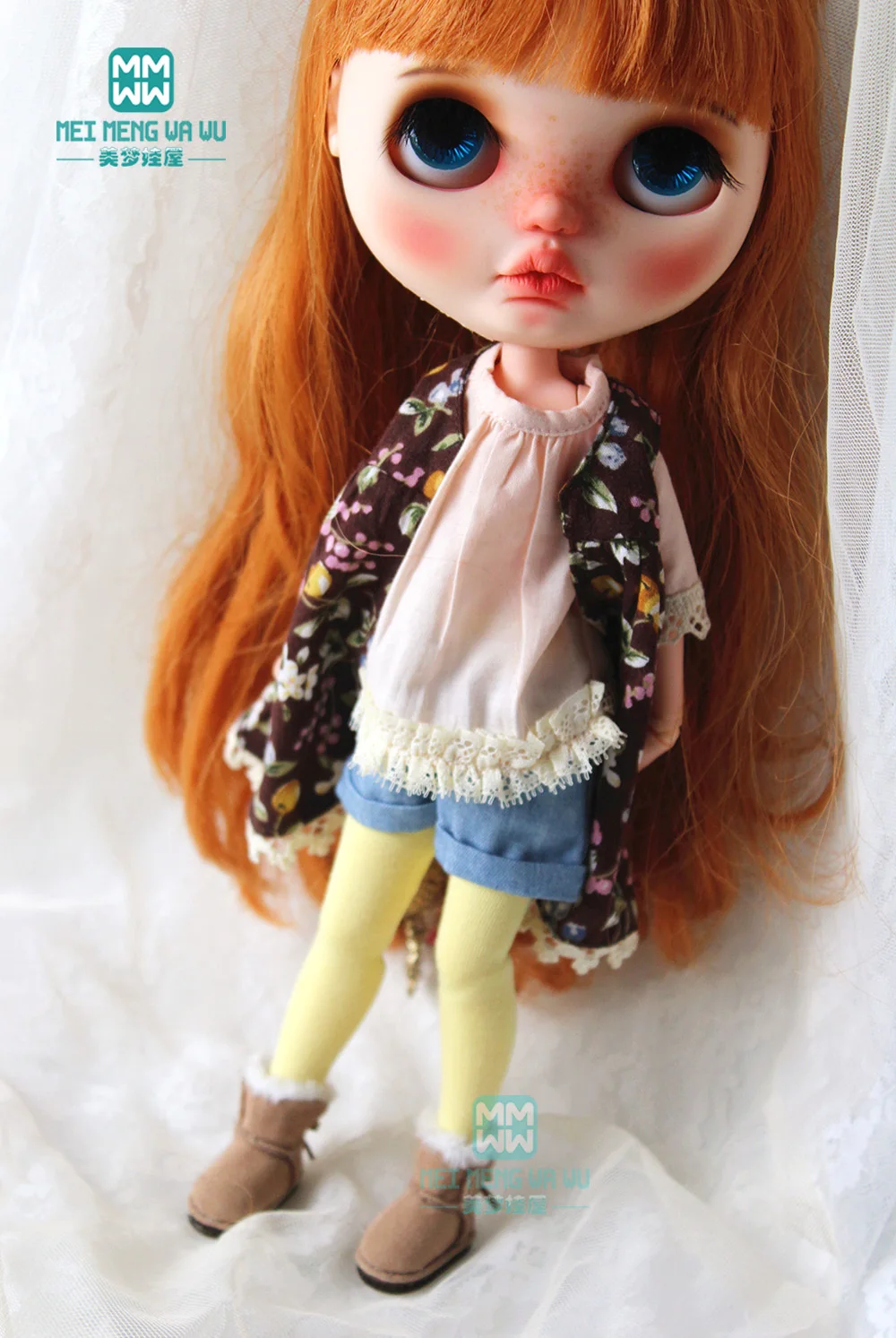 1 шт. Одежда для кукол Blyth модные шорты в клетку кофейного цвета 28 30 см Azone 1/6|Куклы| |
