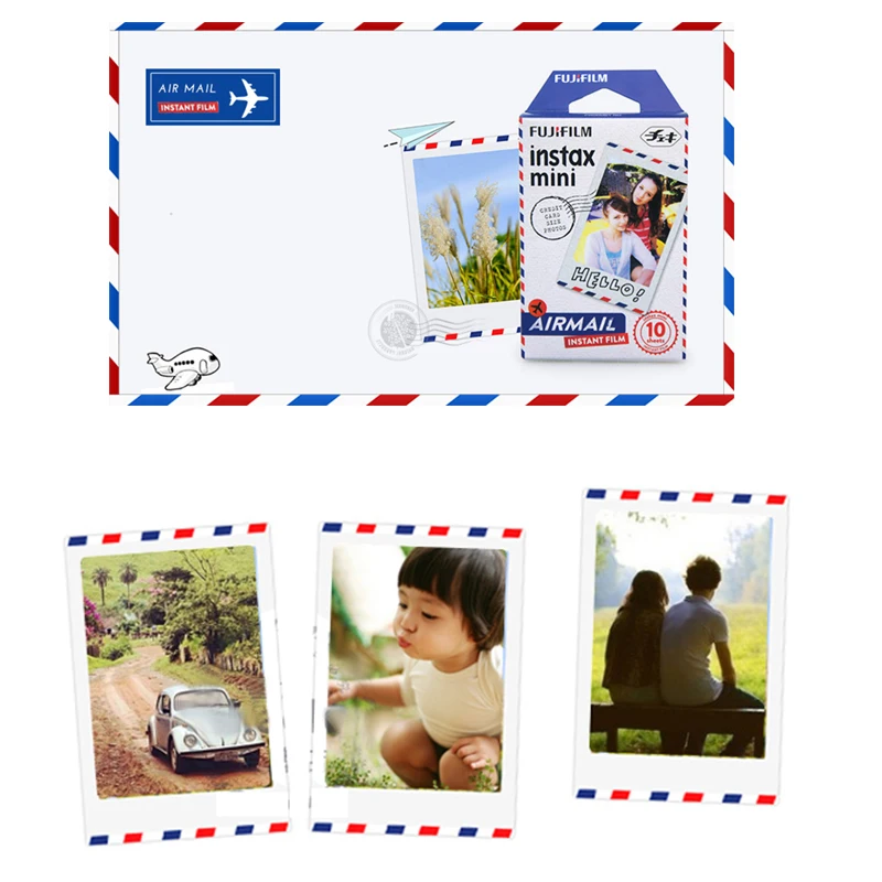 Оригинальная пленка Fujifilm Instax Mini Instant (10 листов) Air mail для всех камер Polaroid 7s 8 9 25 50s 90 SP