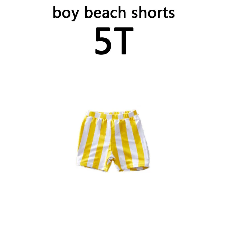 boy size 5T Купальник для мамы и дочки, мама и я, семейные купальники, желтый полосатый купальник, мужские пляжные шорты для мальчиков, Семейные комплекты, один предмет - Цвет: boy size 5T