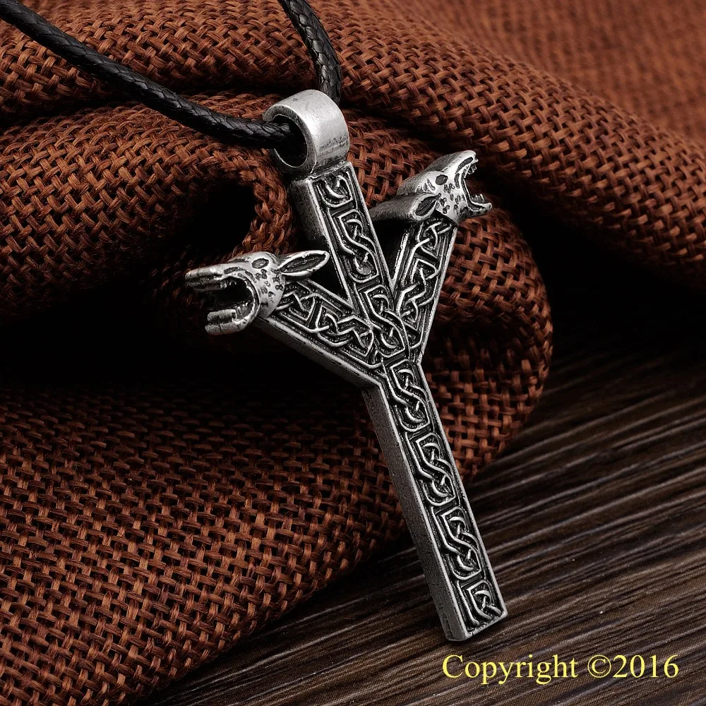 LANGHONG 10 шт. старшего Футарк РУНИЧЕСКАЯ подвеска ALGIZ Rune Yggdrasil амулет Викинга Runic