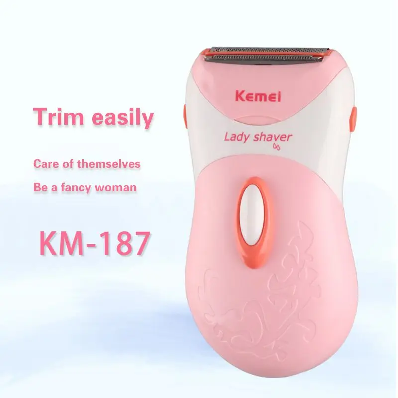 Kemei Новый моющийся электрический эпилятор Перезаряжаемый для удаления волос