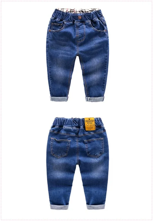 Детские джинсы 2017 г. Новая весенне-Осенняя детская одежда из эластичного хлопка