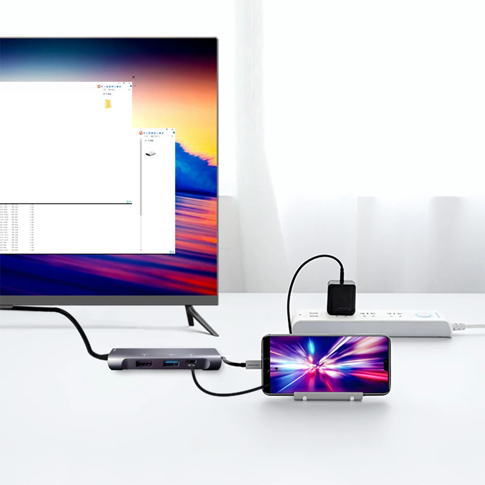 Концентратор USB Type C док-станция для SamSung Dex станция кабель с HDMI USB 3,0 адаптер питания для MacBook Pro huawei P30 P20 Pro