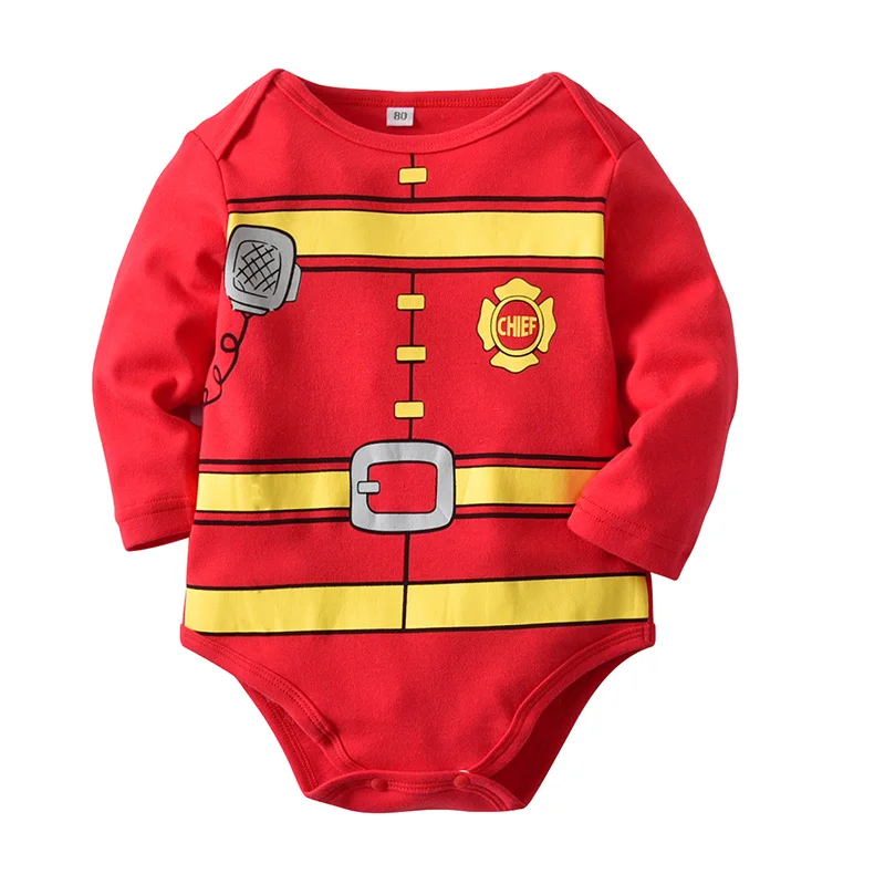 2019 Новый стиль Детские боди с длинным рукавом тела Infantil Красного хлопка весна