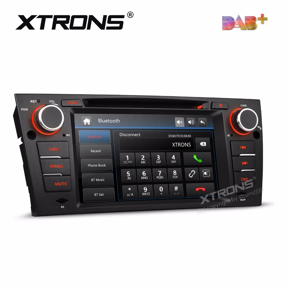 XTRONS 7 дюймов Автомобильный DVD плеер 2 din радио DAB + Canbus GPS навигации для BMW E90 седан E91