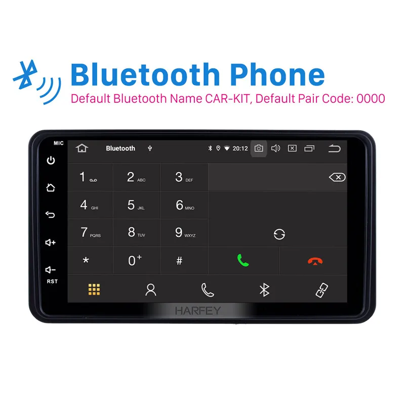 Harfey 7 дюймов Android 9,0 стерео радио для Suzuki Jimny 2006 2007-2012 1Din головное устройство gps навигация мультимедийный плеер Wifi