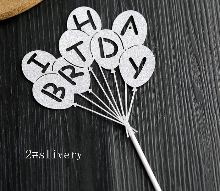 Торт Топперы блестящий шар бумажный баннер для обертка кексов форма выпечки День