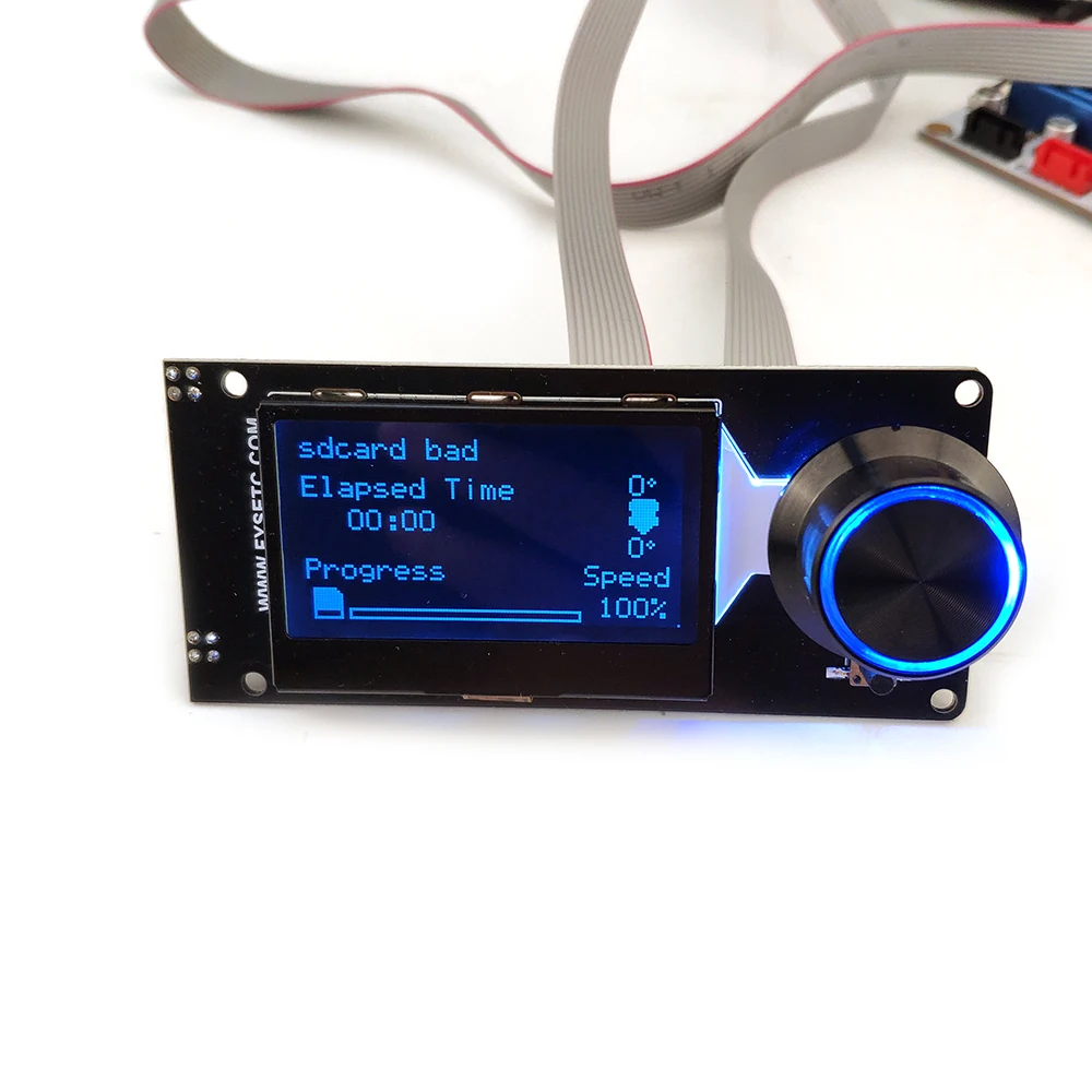 D Тип MINI12864 lcd v1.2 экран белый на черном мини 12864 lcd умный дисплей поддерживает Marlin DIY с sd-картой части 3d принтера