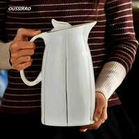 1 6l 2 5l ceramic pitchers water bottles cold kettle no explosion jug large capacity household ceramic thermos
