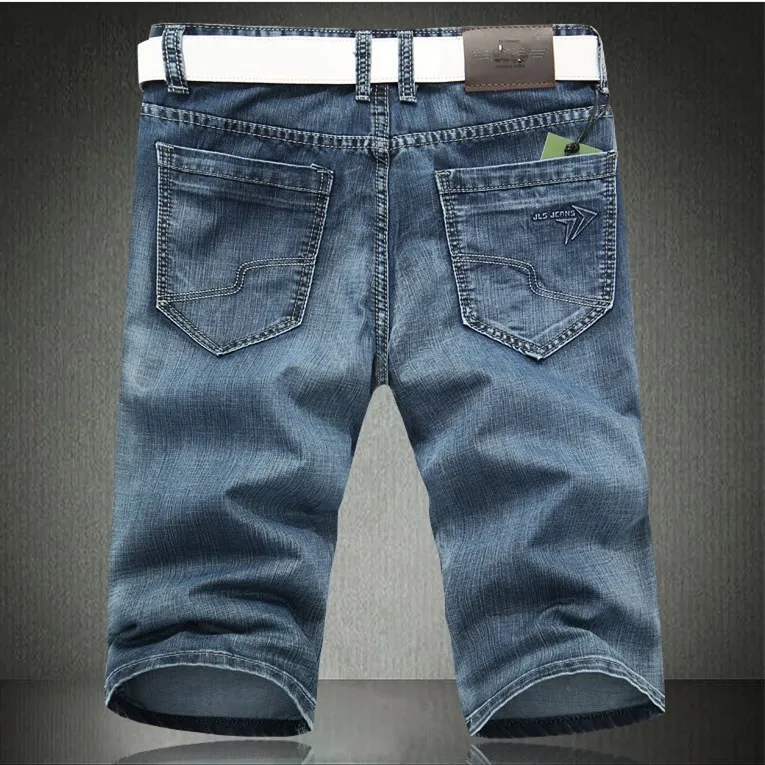 new 2014 summer fashion mens slim fit jeans famous brand men short casual man denim shorts classic blue men's pants | Мужская одежда