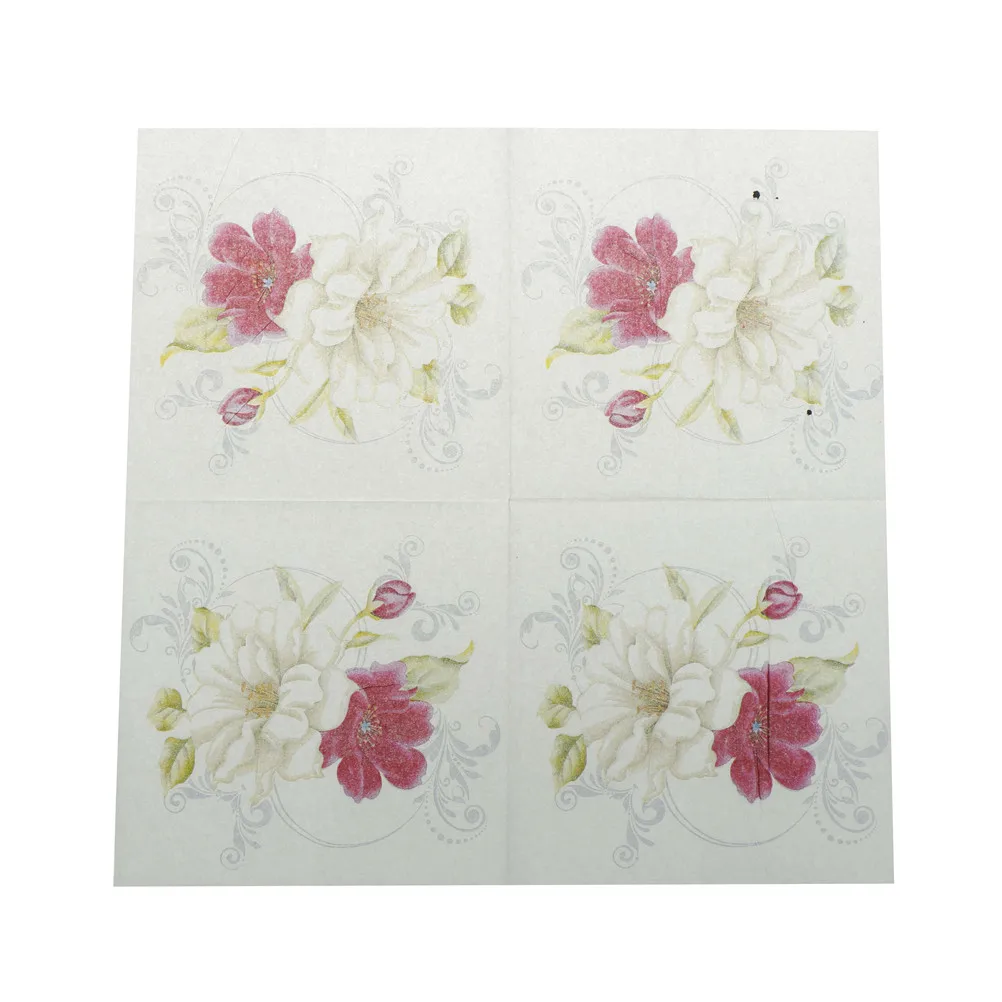 Салфетки бумажные деформирующиеся цветы Лилия Коктейльные сервиттенты для дня