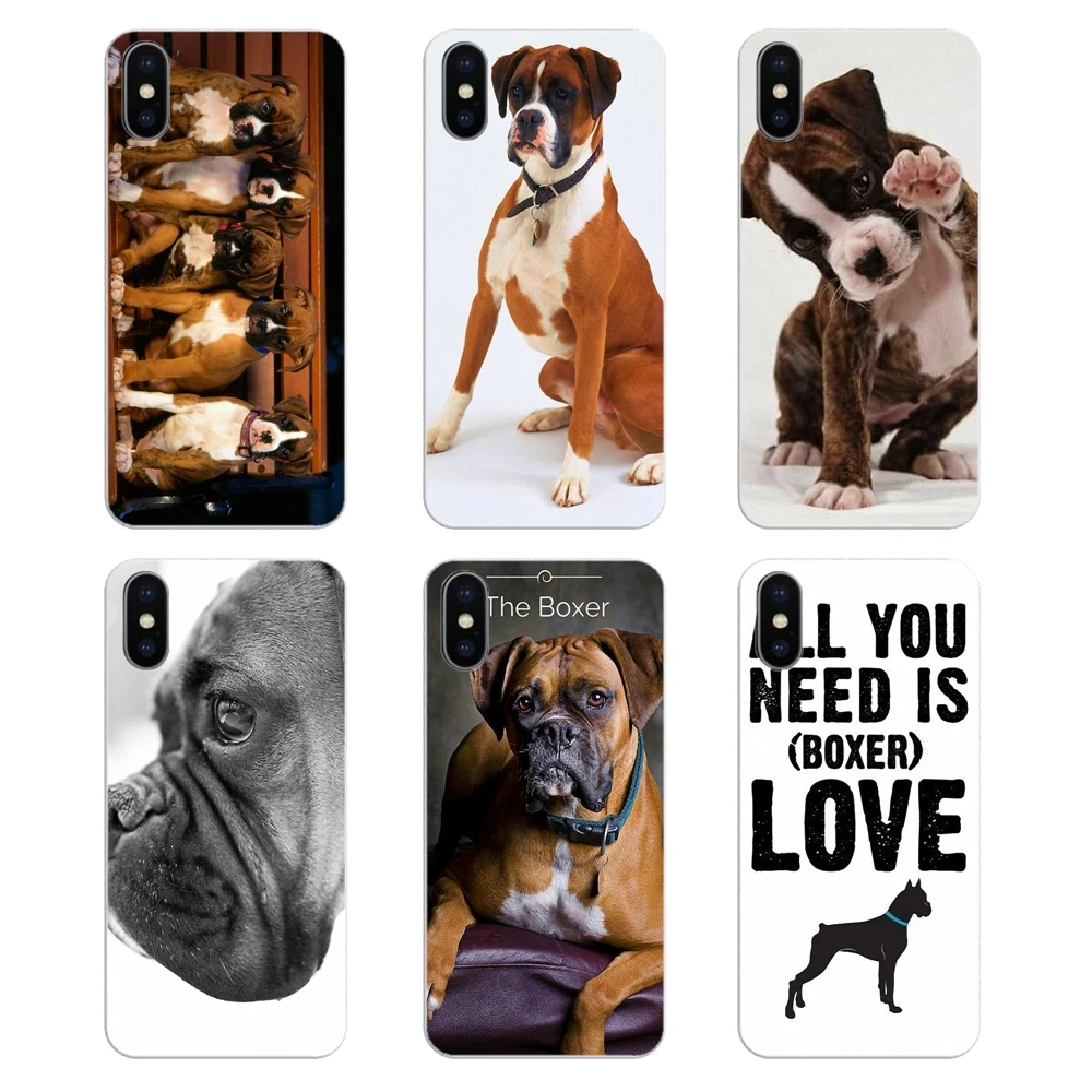Боксер собака щенок художественный узор для iPod Touch iPhone 4 4S 5 5S 5C SE 6 6S 7 8 X XR XS Plus MAX